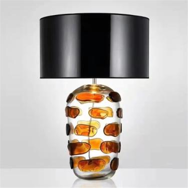 Imagem de Luminária de mesa LED contemporânea de luxo, estilo nórdico, criativa, para sala de estar, quarto, escritório, casa de campo ou hotel (Estilo 24)