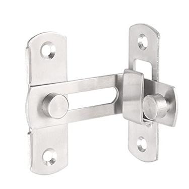 Imagem de Fechadura de porta de aço inoxidável com ferrolho de 90 graus, ferramenta de segurança para armário de janela, hotel, página inicial