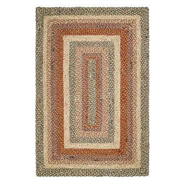 Imagem de Weaving Village Tapete trançado de juta tradicional, decoração rústica rústica para cozinha, sala de estar, sala de jantar, quarto, colheita, 25 x 35 cm