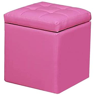 Imagem de Banco de armazenamento de entrada, bancos de armazenamento de couro, banco de entrada para sapatos, banco de quarto, banquinho de cachorro, degrau de café, almofada para os pés, banco de armazenamento