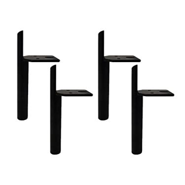 Imagem de ZJYWMM Conjunto de 4 Pernas de Móveis Pernas de Sofá Pernas de Mesa Modernas Móveis de Metal Suporte de Pés Perna DIY Substituição para Armário Armário Sofá Sofá Cadeira Cama Otomana (18 cm/7,2 pol