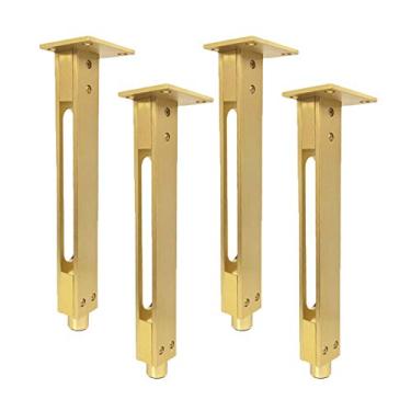 Imagem de ZJYWMM 4 Peças de Pernas de Móveis de Metal Ajustáveis Pés de Suporte de Móveis Pernas de Sofá-Cama Móveis para Camas, Armários, Mesas e Outros Pés de Móveis (Tipo 2)
