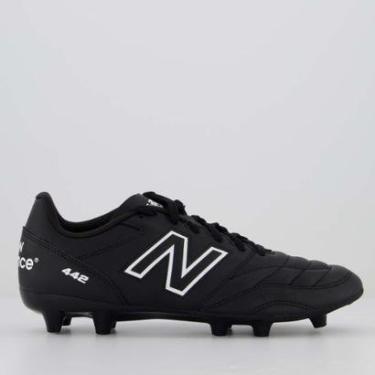 Imagem de Chuteira New Balance 442 V2 Academy FG Campo Preta-Masculino
