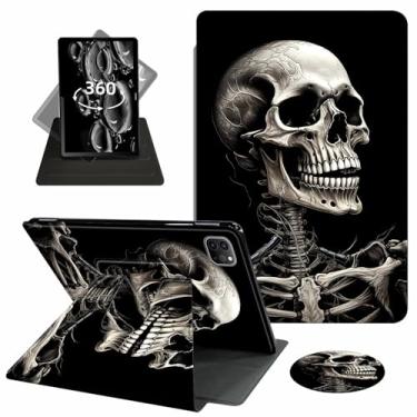 Imagem de ACWDMKH Capa para iPad Air de 13 polegadas M3 2025/M2 2024, para iPad Pro de 12,9 polegadas, capa 2022/2021/2020 (6ª/5ª/4ª geração), suporte giratório de 360 graus Folio despertar/hibernar