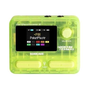 Imagem de Guitarra Elétrica Portátil Sonicake Pocket Master Com Máquina De Bater