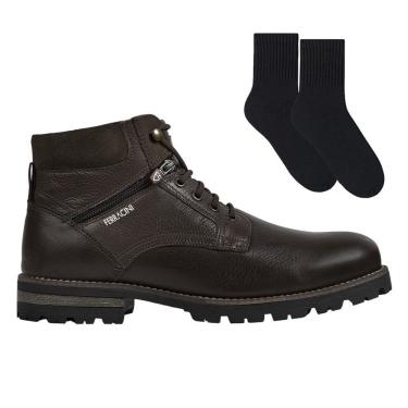 Imagem de Kit Bota Ferracini Compass Zíper Masculina + Par de Meia