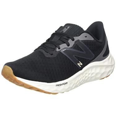 Imagem de New Balance Tênis de corrida feminino Fresh Foam Arishi V4, Preto/dourado claro metálico/goma 2, 9.5