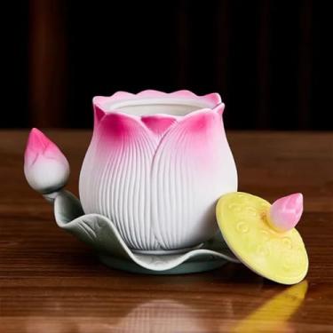 Imagem de FENNYYAR Copo de abastecimento de água Buda Frente Enshrine Copo de Água Benta, 10 cm 9,9 cm, Ornamento do Santuário Budista do Deus da Riqueza