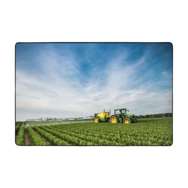 Imagem de ZERAOKE Tapetes de área de fazenda de 5 x 9 m, tapetes de boas-vindas para entrada, tapetes absorventes antiderrapantes para quarto, lavável, felpudo, macio, tapete de porta para entrada, decoração de