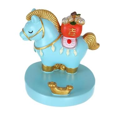 Imagem de IEUDNS Enfeites de carro com tema de cavalo para o Ano Chinês de 2026: estátua de cavalo mascote para o Ano Chinês, 1227
