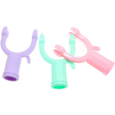 Imagem de MEETOOT 3 peças de gancho universal universal de plástico espiral multiuso de extensão telescópica de 0,9 cm de diâmetro interno para pendurar gaiolas de pássaros/corda de luz/videiras/corda