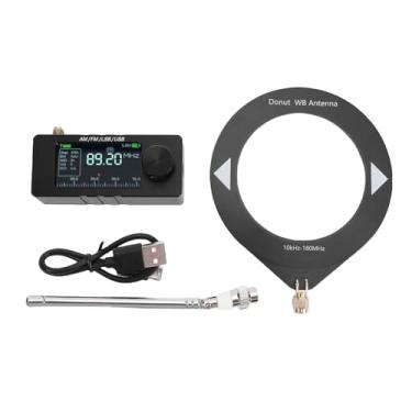 Imagem de Fockety Receptor de Rádio DSP Compacto, Rádio Portátil AM FM LSB USB de Todas As Bandas Com Tela Colorida IPS de 1,9 Polegadas e Alto-falante de 1 W para Emergência Em Viagens de