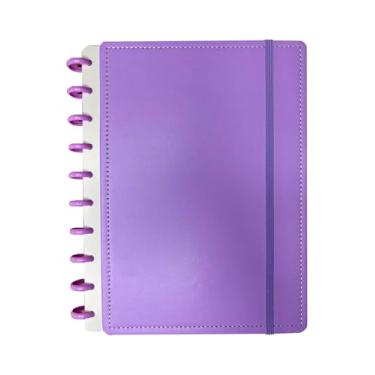 Imagem de Caderno de Disco, com elástico, 18,5cmx25,5cm - 80 páginas (Lilás)