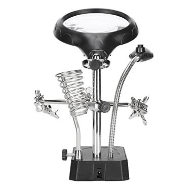 Imagem de Zerodis Suporte de Fixação de Lupa de Mesa, Suporte de Lupa de Mesa Ajustável para Escritório, Hobby, Material Escolar