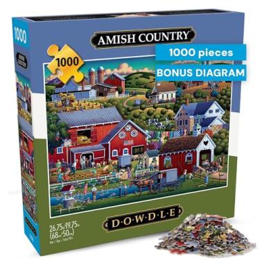 Imagem de Buffalo Games - Abaixo - Amish Country - Quebra-cabeça adulto de 1000 peças, quebra-cabeça desafiador, perfeito para noites de jogos - Tamanho acabado 26,75 x 19,75