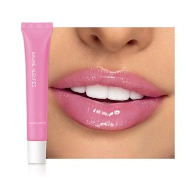 Imagem de HHLTOH 1 protetor labial matizado para maquiagem, creme labial hidratante Squeeze, cosmético, cuidado feminino, brilhante, nutritivo, brilho labial brilhante, adequado para lábios secos, cor de longa