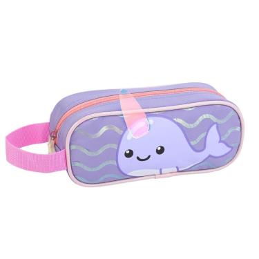 Imagem de Estojo Infantil Simples Narval Meninas  Escolar
