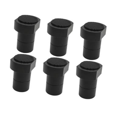 Imagem de Generic Conjunto de 6 grampos de para marcenaria, ideais para posicionamento em trilhos T, Preto 19mm