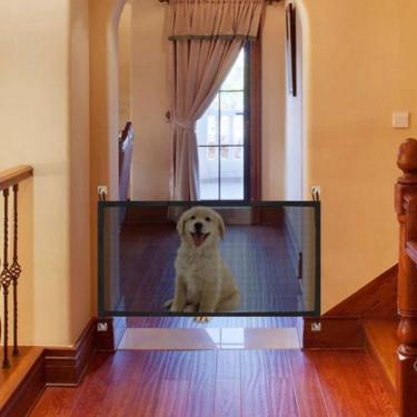 Imagem de Porta Tela Protetora Grade Bebes Cães Gatos Pet 182 X 76 Cm