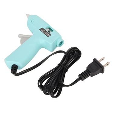 Imagem de Generic Máquina de Cola Quente, Pré-aquecimento Rápido 110-240V Alça Ergonômica Azul Mini Máquina de Cola Quente Design Isolado Com 50 Bastões de para Reparos Domésticos Rápidos (Plugue dos EUA)