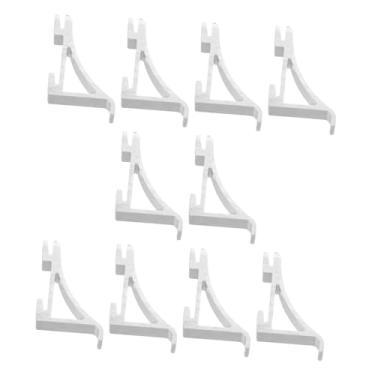 Imagem de COHEALI 10 peças de clipes de prateleira de geladeira, suportes de suporte resistentes para freezer, trailer, geladeira e refrigerador, otimização de armazenamento