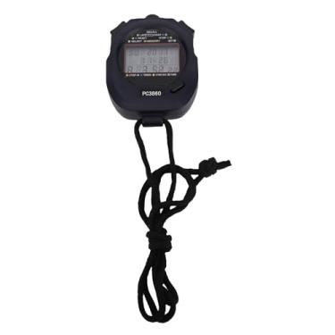 Imagem de Alomejor Cronômetro de Esportes, Selagem Anti -vibração StopWatch Countdown Timer ABS Aço Inoxidável para Corrida