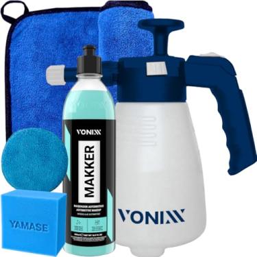 Imagem de Kit Pintura Queimada Vonixx Makker 2.0 500ml Pulverizador Manual 2L Aplicador Microfibra Toalha Dois Lados 600gsm