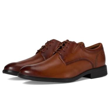 Imagem de Clarks Sapato Oxford masculino Steadwell Lace, Couro marrom escuro, 39