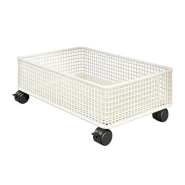 Imagem de DimyFew Carrinho Utilitário Pequeno com Rodas, Carrinho de Malha com Rodinhas, Organizador com Rodinhas para Despensa de Dormitório, Quarto E Cozinha, L