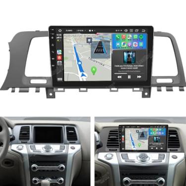 Imagem de Rádio automotivo estéreo para Chrysler Voyager 2008-2016 com rádio sem fio com carplay e Android AutDouble Din para unidade Voyager Head Unit 10 polegadas HD Touchscreen Rádio com câmera reserva AM/FM