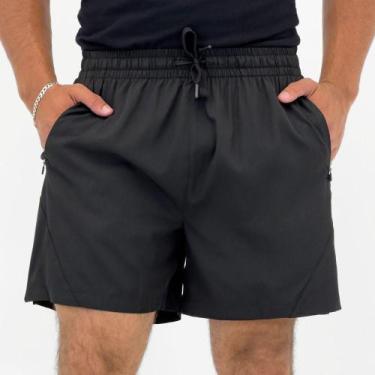 Imagem de Shorts Sea Surf Liso Microfibra Masculino, P, Preto