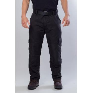 Imagem de Calça cargo tática poly ripstop 6 bolsos guntai, Preto, 38