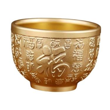 Imagem de Fenteer Tigela Ornamental de Cobre para Tesouros, Decoração Feng Shui para Sala de Estar de Hotel, Style C