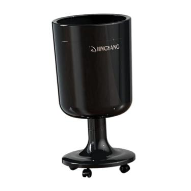 Imagem de Generic Lixeira com Rodas, Prática, e, Ideal para Escritório, Banheiro, Quarto e Casa, Preto