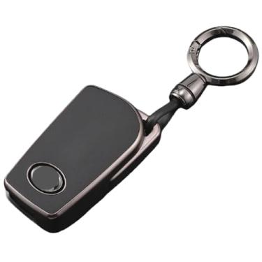 Imagem de Capa para chave flip de carro em TPU compatível com Toyota Auris/Corolla/Avensis/Verso/Yaris/Aygo/Scion TC/IM /Camry/RAV4/Forturner/Hilux Acessórios(D-black chain)