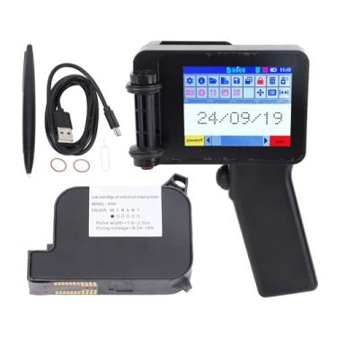 Imagem de Garosa Impressora Jato de Tinta Portátil Com Cartucho de Tinta - Impressora Portátil Com Tela de Toque de 4,3 Polegadas para Etiquetas de Texto de Data de Código de Barras Em Tecido