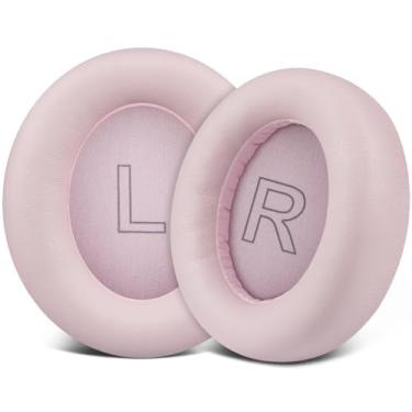 Imagem de SOULWIT Almofadas De Substituição Para Fones De Ouvido Anker Soundcore Life Q30/Q35, Almofadas De Orelha Com Couro De Proteína Mais Macio, Espuma De Isolamento De Ruído - Rosa