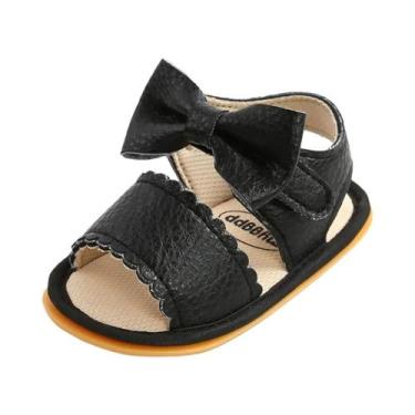 Imagem de Sandálias De Verão Para Bebês Com Solado De Borracha Macia Antiderrapa