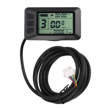 Imagem de Luocute Medidor de Exibição de Scooter Elétrico, Tela LCD Colorida Painel de Controle de Teclas Externas Ergonômicas Com Conector SM, para Bicicleta de Montanha de Scooter Elétrica de