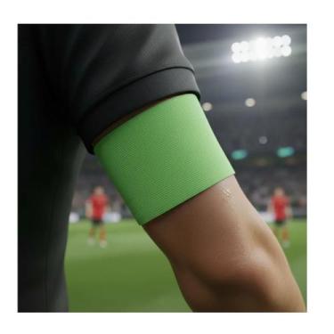 Imagem de Braçadeira De Capitão de futebol Lisa - Sem marca, Verde limão