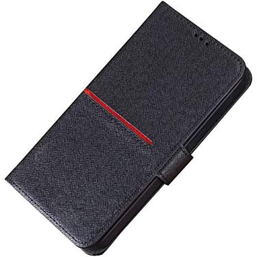 Imagem de MAALYA Capa de telefone em concha, carteira de couro fólio com função stend [porta-cartões] para Apple iPhone 14 Plus Case 6,7 polegadas 2022 (Cor: Preto)