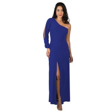 Imagem de Vestido Feminino Longo  Nula manca , mula manca  Fenda Festa Madrinha 