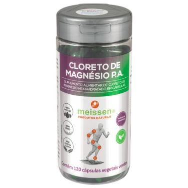 Imagem de Cloreto De Magnésio P.a. 500mg Meissen Vegano 120 Cápsulas Vegetais Ca