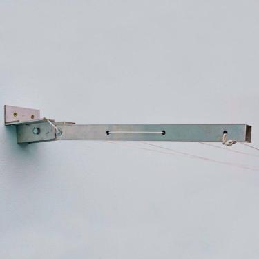 Imagem de Varal Dobrável Articulável Basculante De Parede Muro - Natural