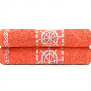 Imagem de Jogo de Toalha Praia e Piscina Banhão Gigante 100% Algodão Felpuda 2 Peças Marcotex