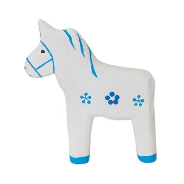 Imagem de Generic Estátua de Cavalo, Escultura Animal Colecionável Moderna, Decoração para o Ano Chinês de 2026, Escultura em Madeira para Escritório, Mesa,