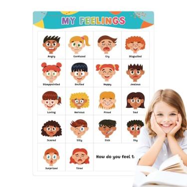 Imagem de De Emoções | Interativo De Sentimentos - Poster Educativo Infantil Com Ilustrações Para Aprendizagem De Humor E Cantinho Da Calma Em Escolas E Pré-Escolas