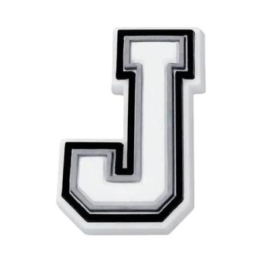 Imagem de Charm De Sapato Em PVC Com Alfabeto Preto E Branco Para Crocs, Acessór