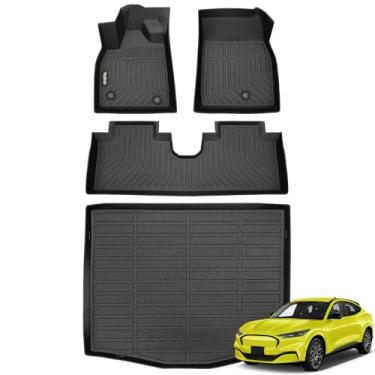 Imagem de Wailtnb -Mats para Ford Mustang Mach-E 2021-2025 (não é para Mustang), forro de carga, forro para todos os climas, tapete de carro para Ford Mustang Mach-E, ajuste personalizado, acessórios