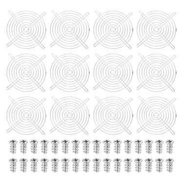 Imagem de PATIKIL Grade de dedo com ventilador de 150 mm, 12 peças de capa de proteção de grade de ventilação de metal com parafusos para oficina industrial, computador, geladeiras domésticas, ar condicionado